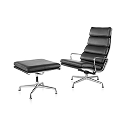 伊姆斯软包躺椅 eames® soft pad group lounge chair & ottoman