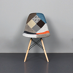 伊姆斯®花布餐椅 Eames® Upholstered Dining Chair