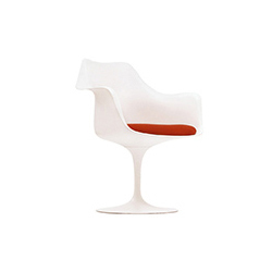 郁金香扶手椅 saarinen white tulip arm chair