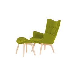 轮廓休闲椅&脚踏 contour lounge chair and ottoman