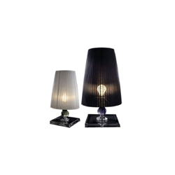 现代 简约拉丝布罩 水晶质感底座 台灯 Table Lamp