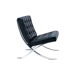 巴塞罗那椅 barcelona chair chrome plated
