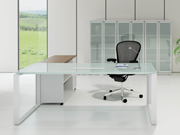 玻璃办公台 Glass Executive Desk